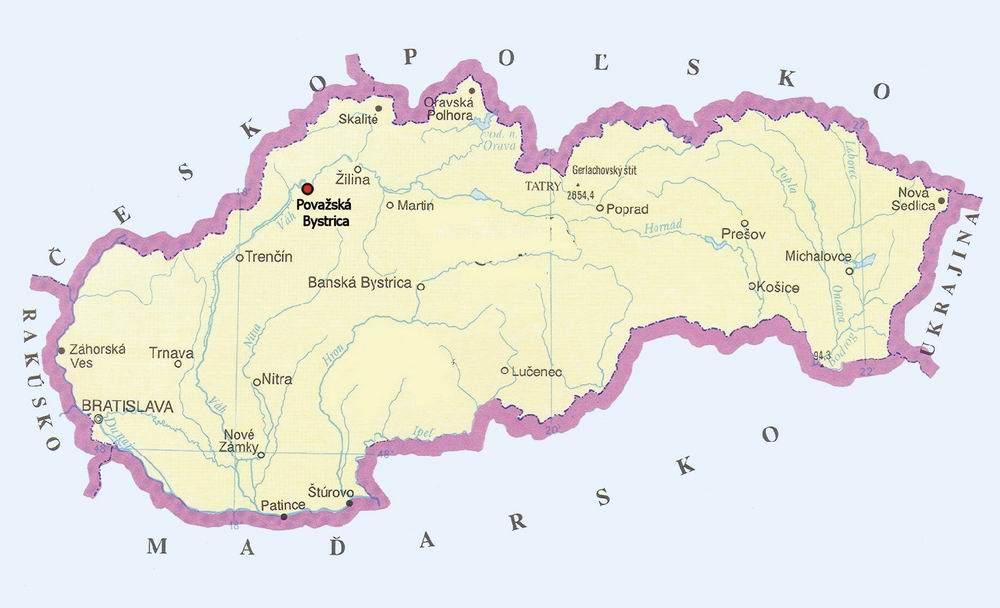 Mapa Slovenska